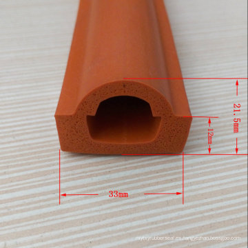 Customied Silicone Foam Rubber Sealing Strip Producto